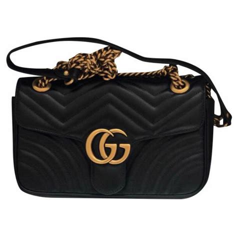 bolsa preta gucci original|bolsas Gucci.